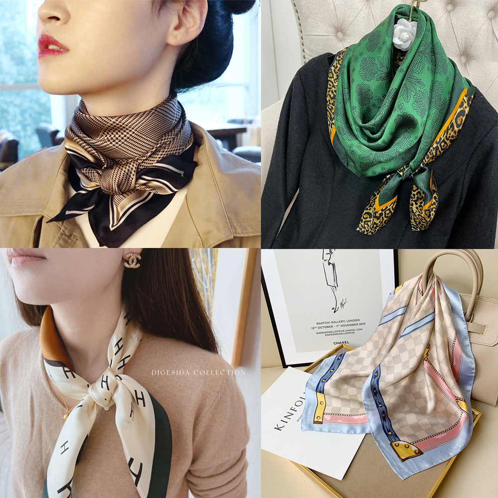 프리미엄 미니 사각 스카프 쁘띠 방도