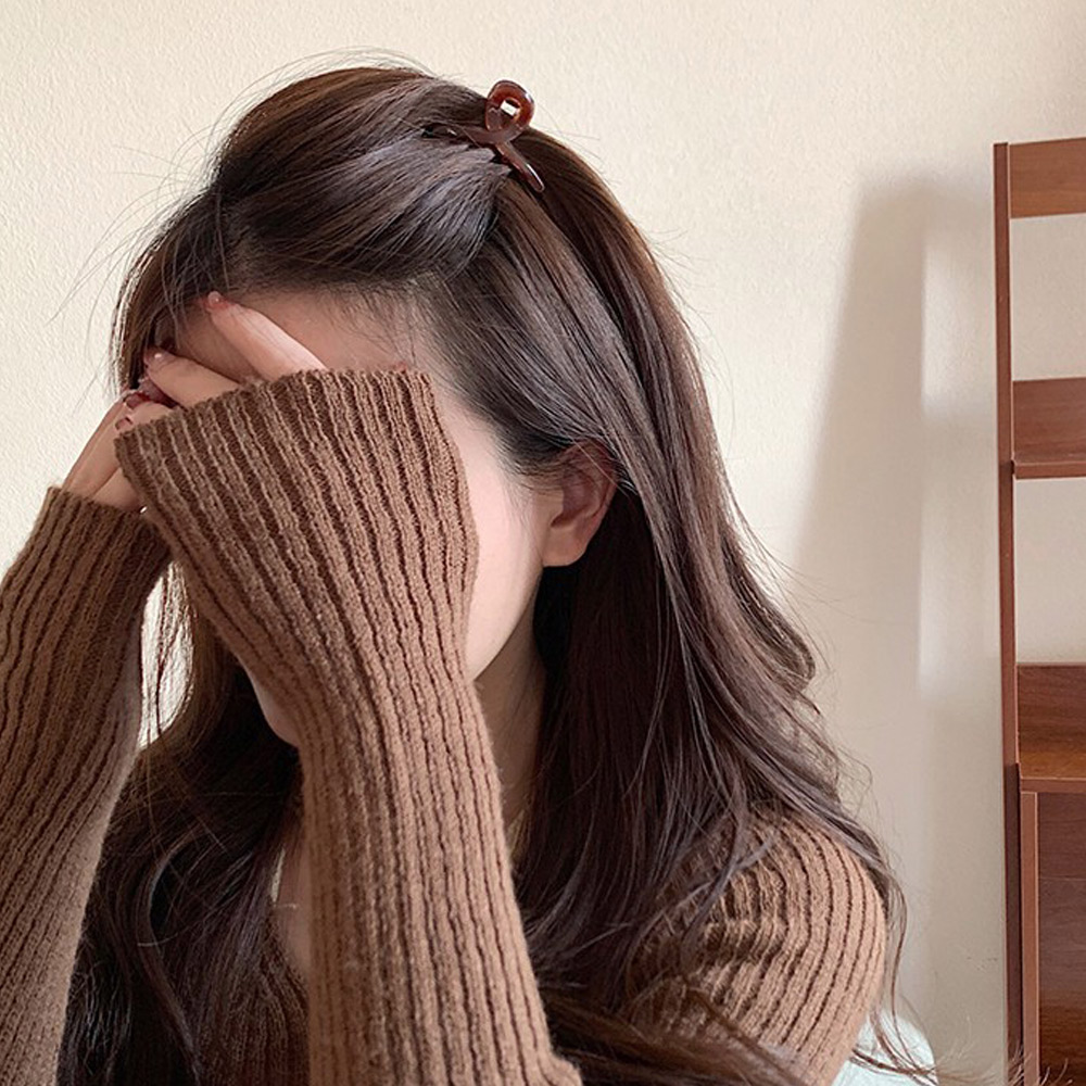 꼬임 미니 반머리 집게핀 헤어핀 올림머리 반묶음 작은 프랑스 - 상세 이미지 3