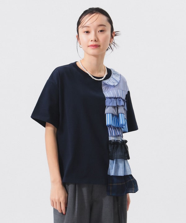 빔즈 재팬 BEAMS JAPAN x TORI-TO 별주 티어드 아시메 티셔츠 25SS - 상세 이미지 3