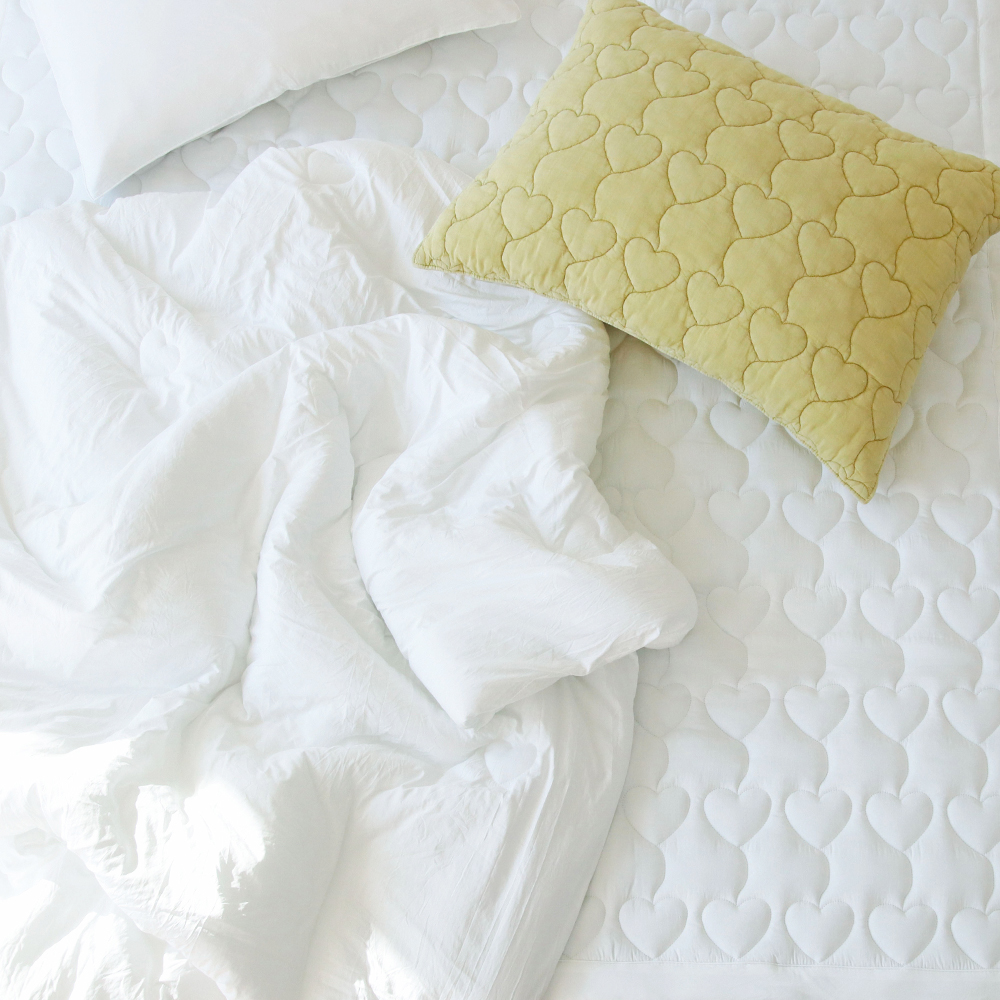 하트 에어워싱 고강도 마이크로 먼지없는 진드기방지 알러지케어 옥수수솜 사계절 차렵이불 SS