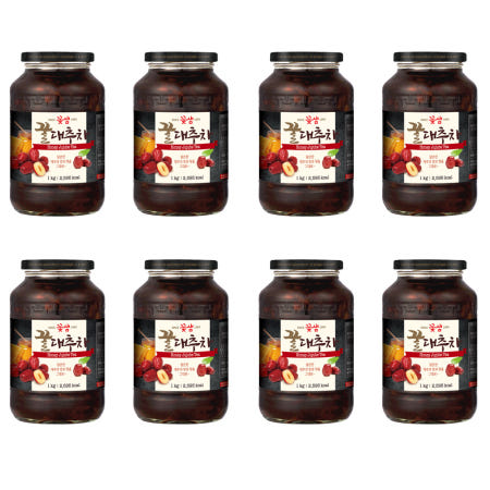 꽃샘 꿀 대추차 1kg 8개 액상차