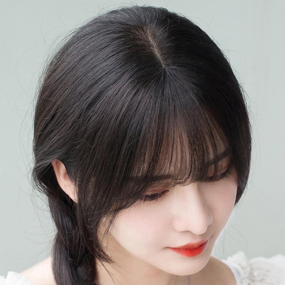인모 C컬 앞머리 가발 옆머리 시스루 사이드 뱅 - 상세 이미지 5