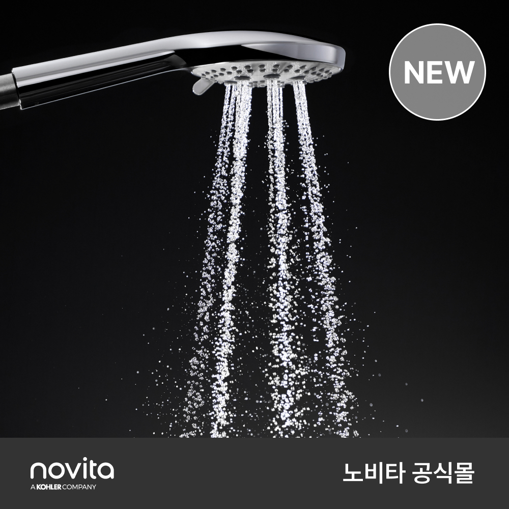 노비타 마사지 샤워기 헤드 SH-PO4030R 욕실 샤워헤드