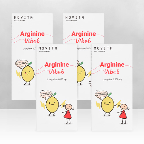 모비타 아르기닌 바이브6 L-아르지닌 6000mg 피로회복 활력 15포, 4개