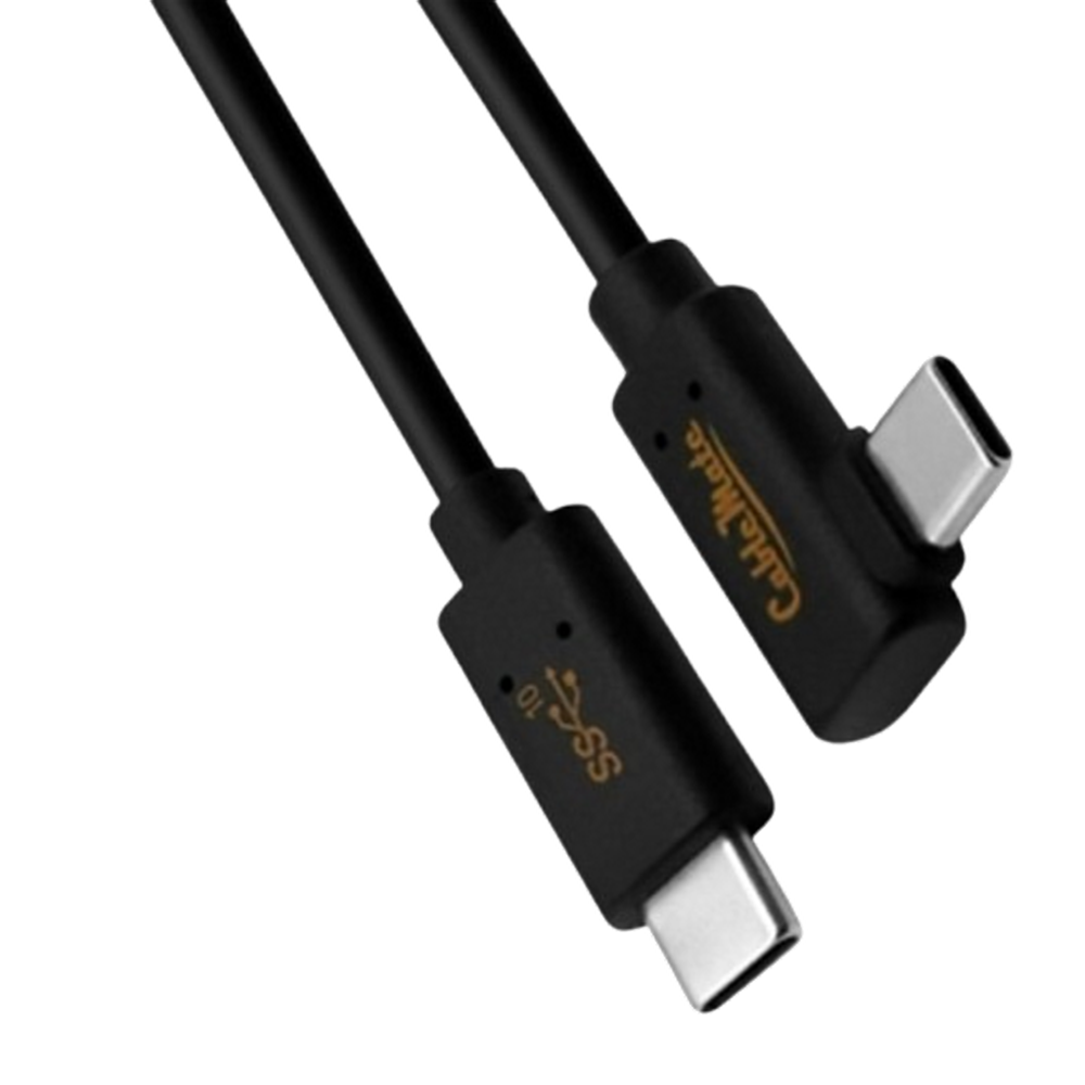 한쪽꺾인 CtoC케이블 기역자 ㄱ자 4K지원 C타입휴대폰노트북연결선 2m