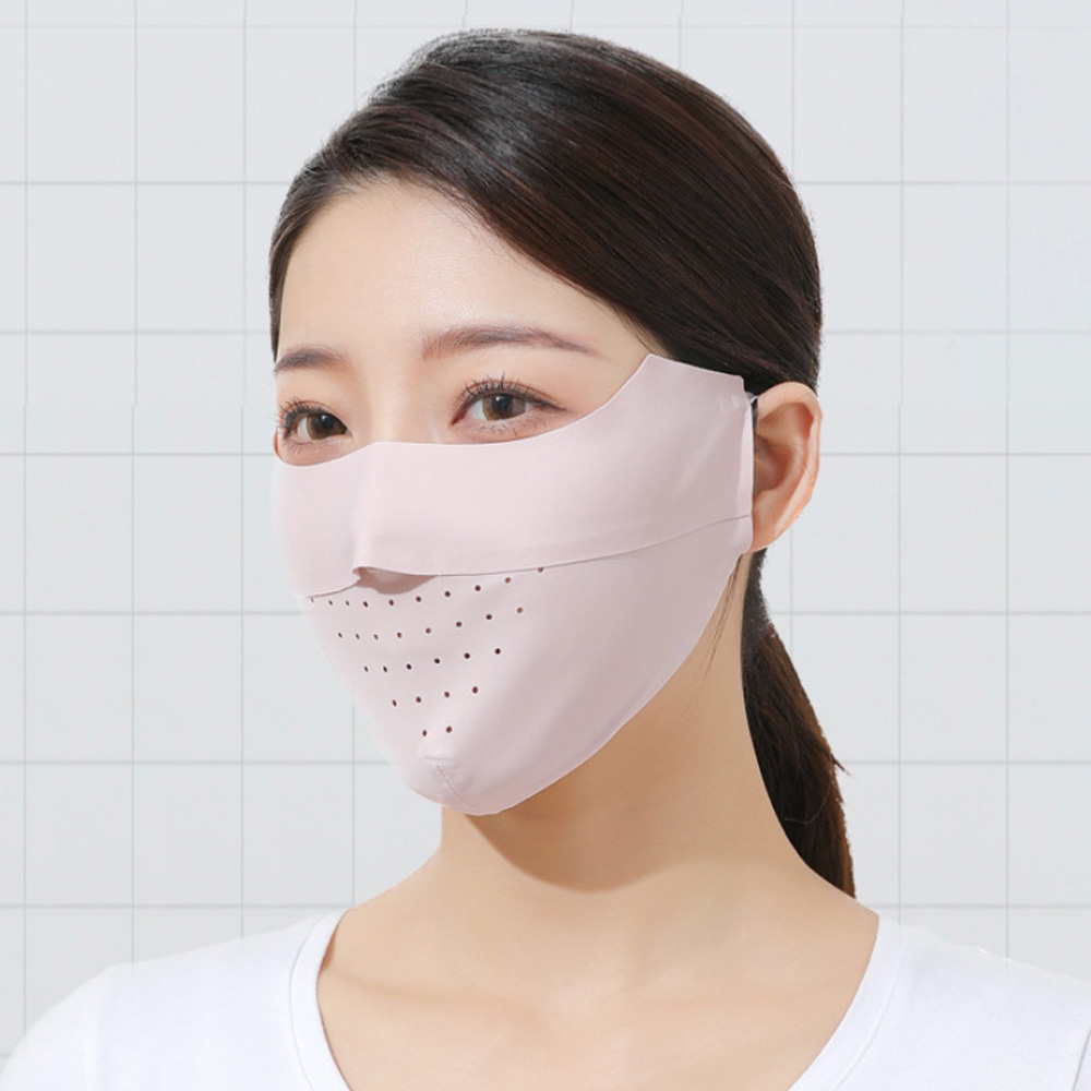 통풍 마스크 냉감 기미 숨쉬는마스크 귀편한 운동용 여름 안면 쿨 스포츠 자외선차단 - 상세 이미지 2