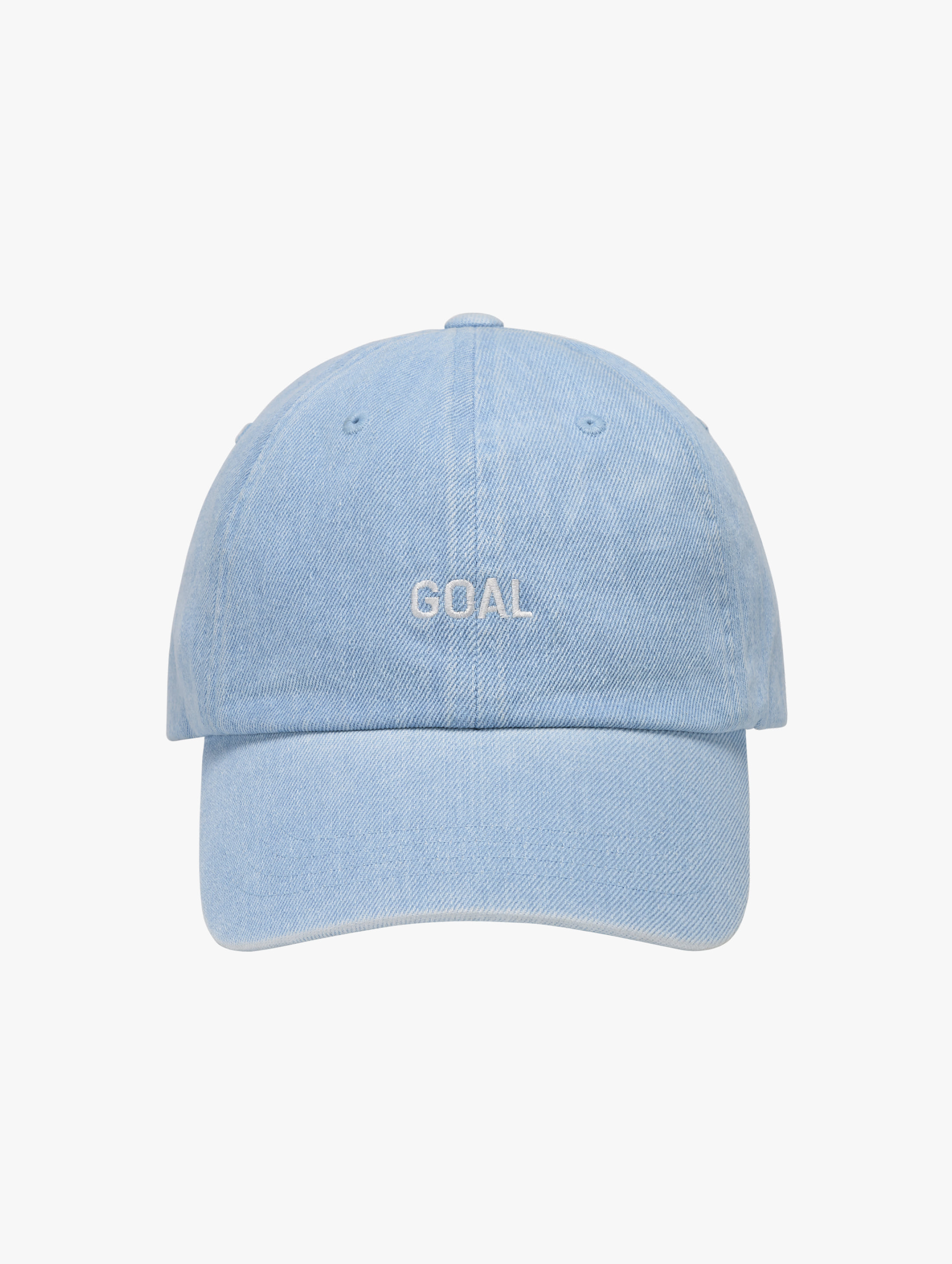 GOAL EMBROIDERY DENIM BALL CAP-SKY BLUE - 상품 이미지