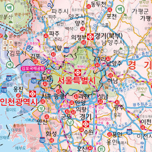 우리나라지도 코팅 - 대한민국 전국 도로 한국 한반도 전도 실사용 후기 | 효과 있을까? - 상품 이미지 2