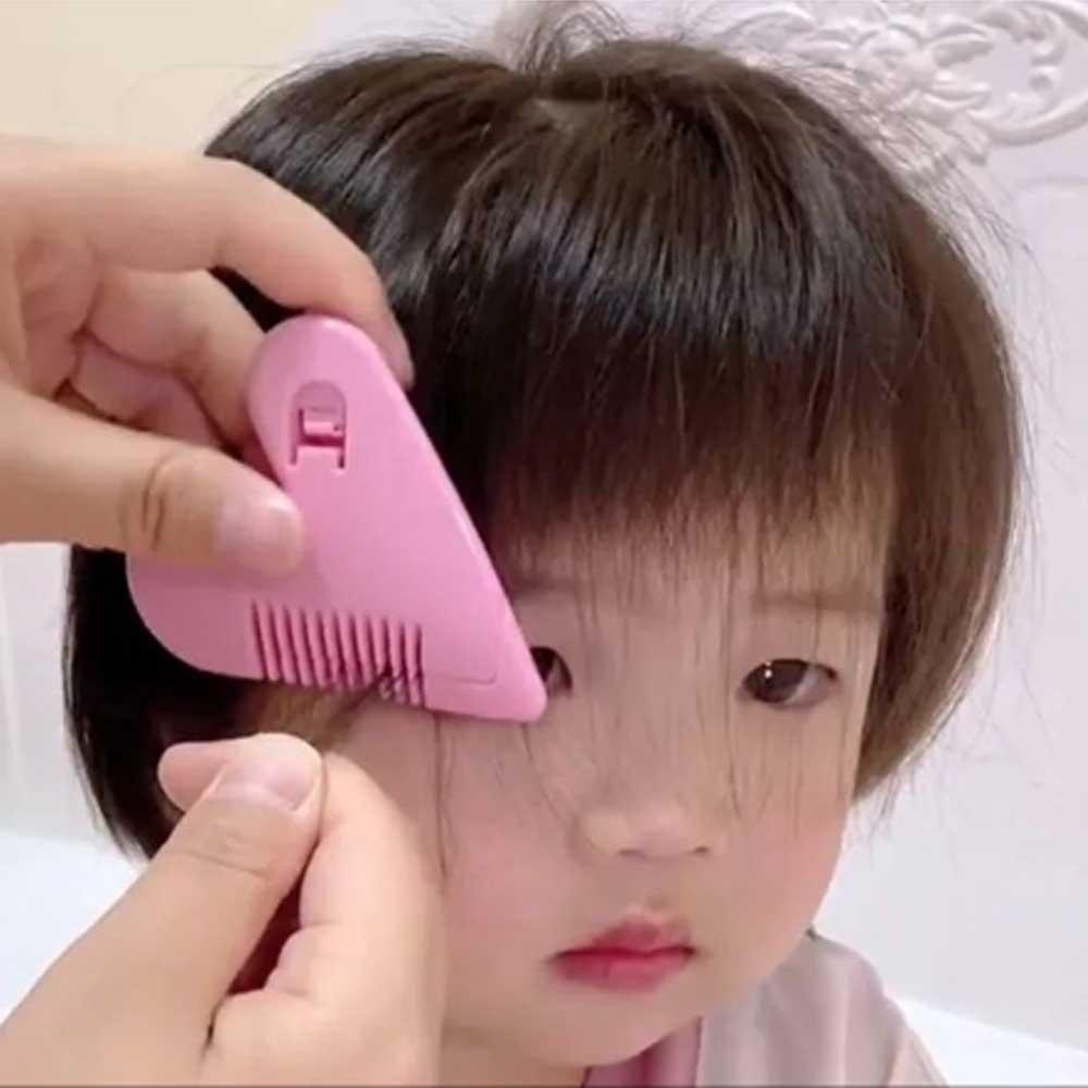 미니 머리 숱 칼 컷트 빗 셀프미용 유아 머리자르기 헤어칼 - 상품 이미지