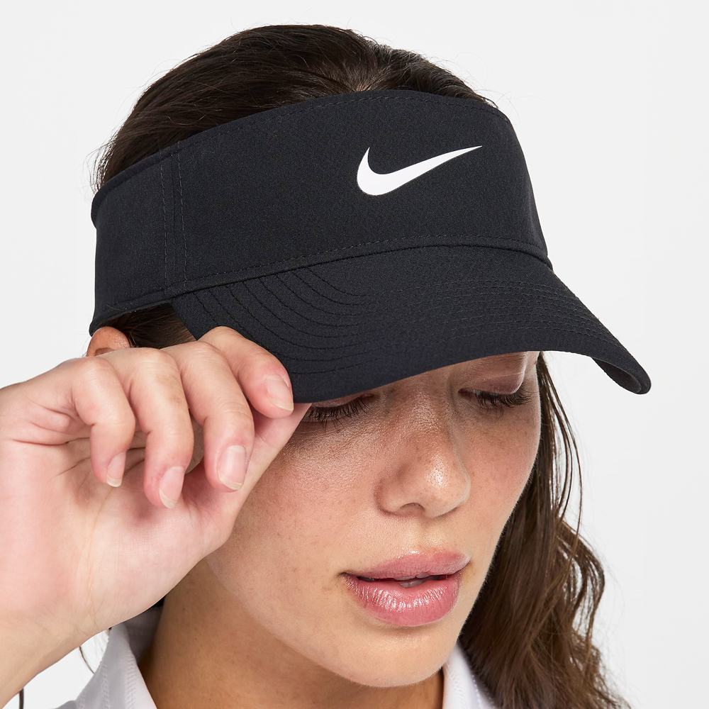 나이키골프모자 모음전 스우시 드라이핏 여성썬캡바이저 FB5630블랙, M