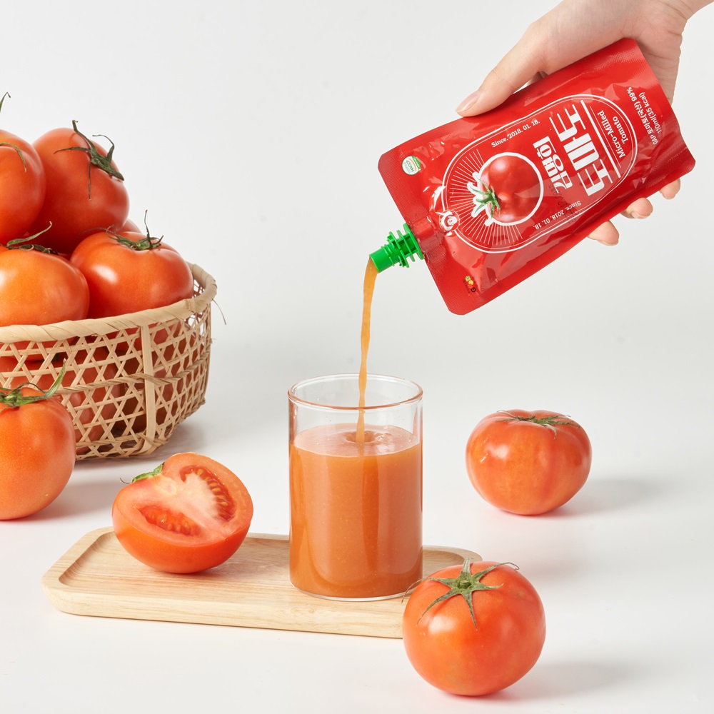 산지직송 김명희토마토즙 100% 껍질째 갈아만든 토마토즙 110ml 30포 제품 이미지