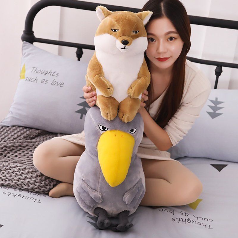 여우 인형 슈빌 귀여운 애착 인테리어 장식 동물 선물 - 상세 이미지 3
