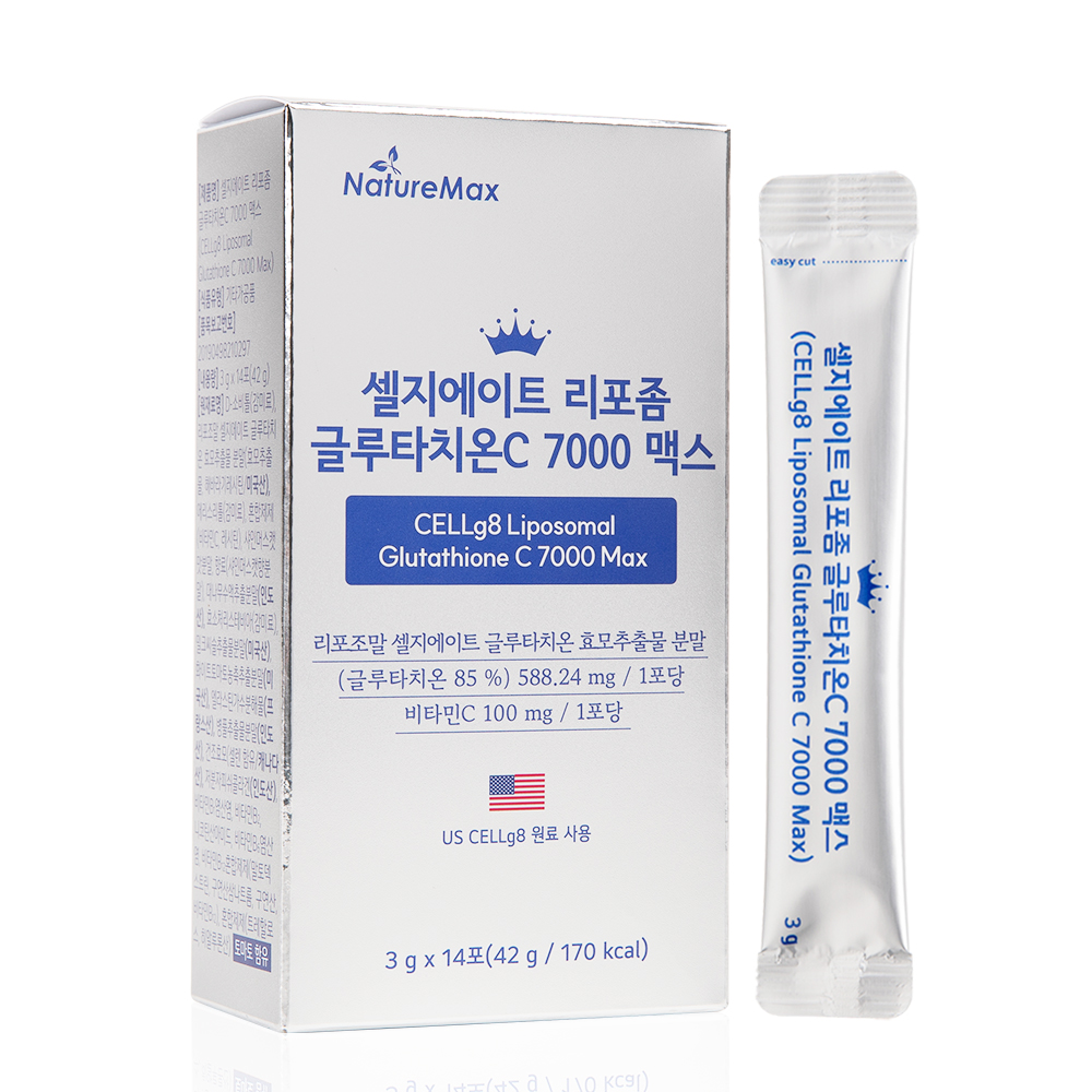 순수함량 500mg 셀지에이트 리포좀 글루타치온C 7000 맥스 14포, 1개 - 메인 이미지