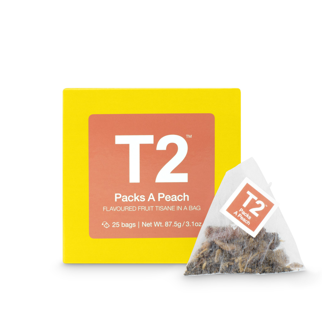 T2 팩스 어 피치 티백 과일차 허브티 2g, 25개 - 상품 이미지