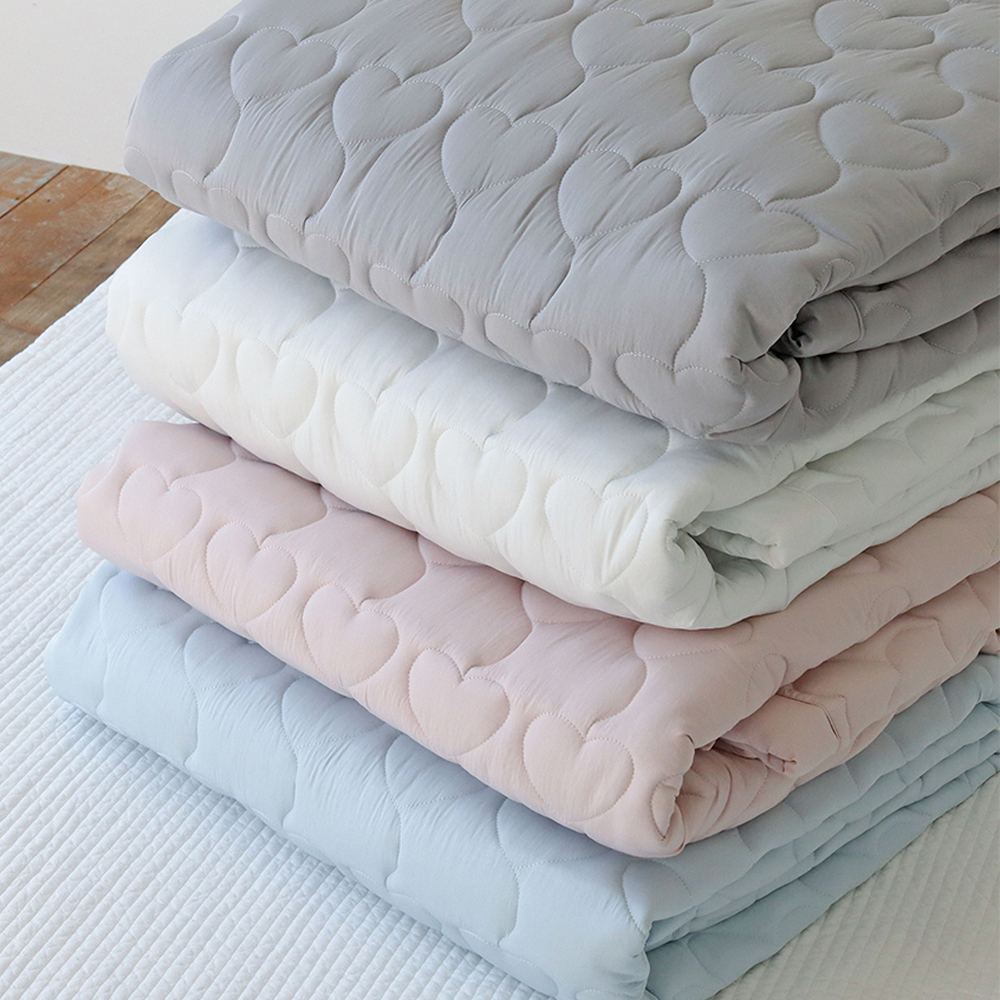 하트 에어워싱 고강도 마이크로 먼지없는 진드기방지 미끄럼방지 고정밴드 침대패드 SS