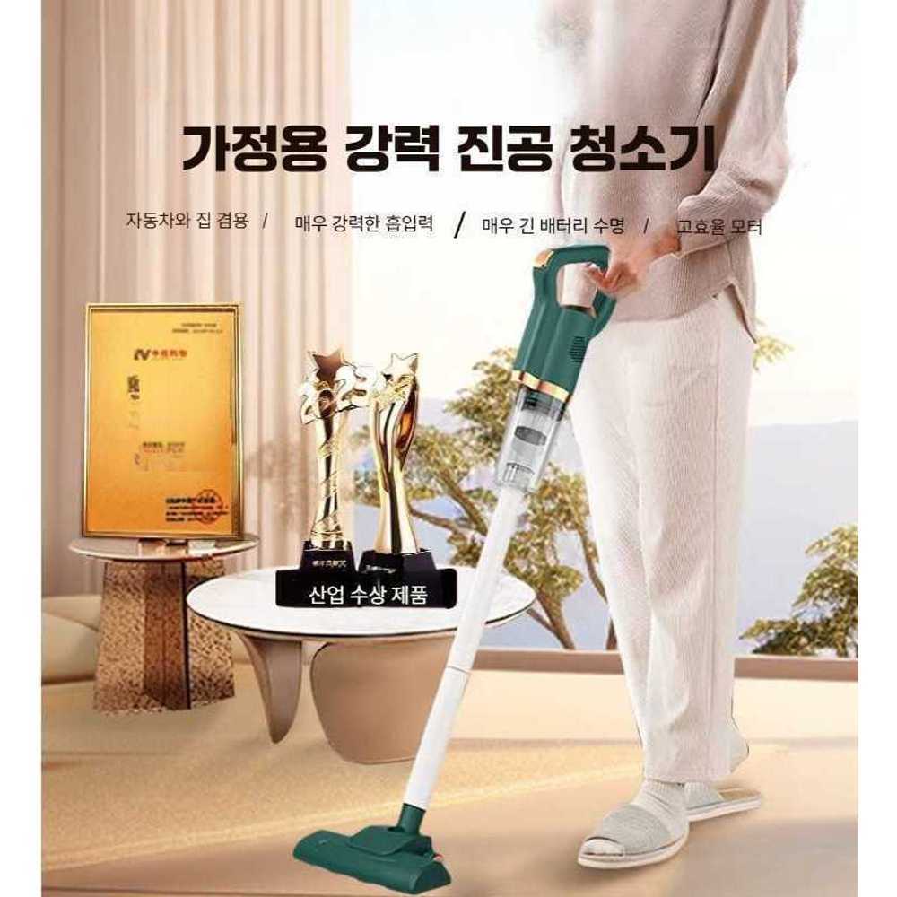 J2K 강력한 흡입력 가정용 무선 진공 청소기 강아지털 화이트필터2개40kpa70분 - 상세 이미지 2