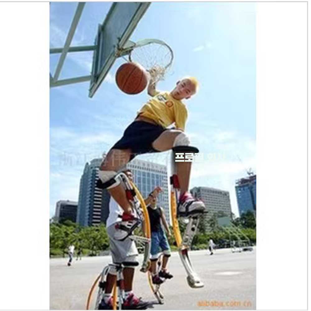 고캠프 죽마 신발 균형감각 족장 체육 바운스 성인 노란색 50-70KG - 상세 이미지 4