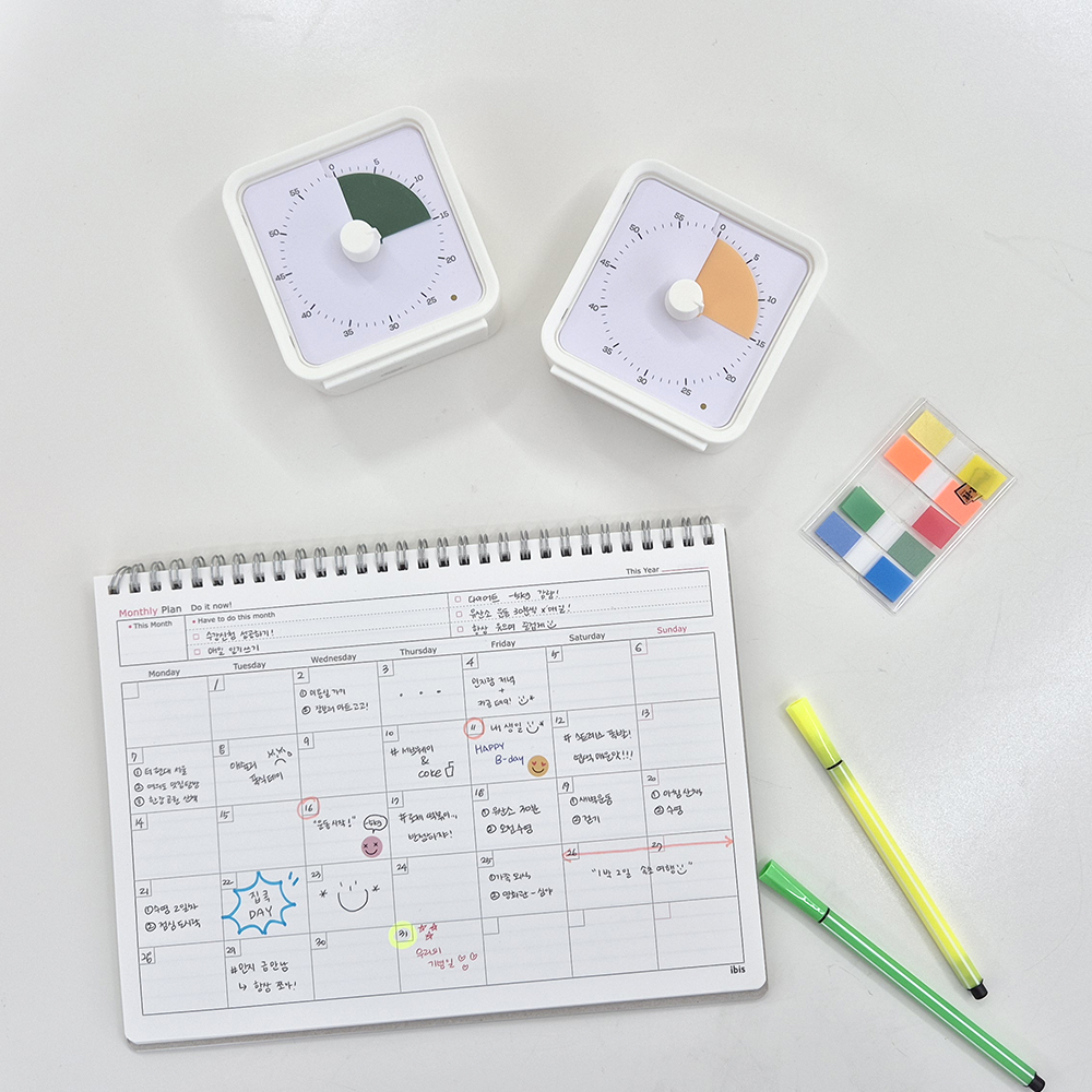 [무소음] 뽀모도로 타이머 구글 주방 자석 아날로그 포모도로