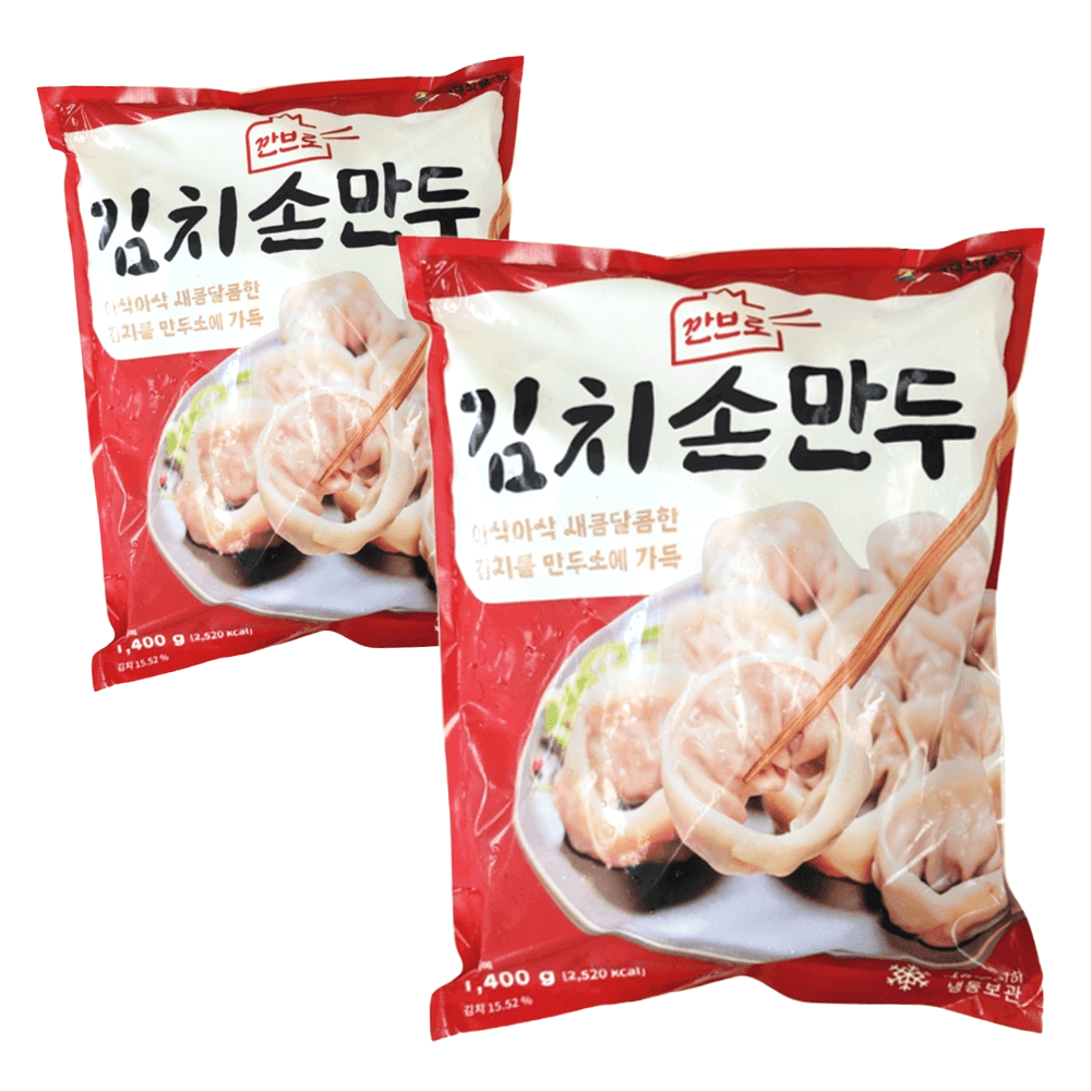 나래 깐브로 김치손만두 아삭아삭 새콤달콤 1.4kg 2팩 : 편하넷