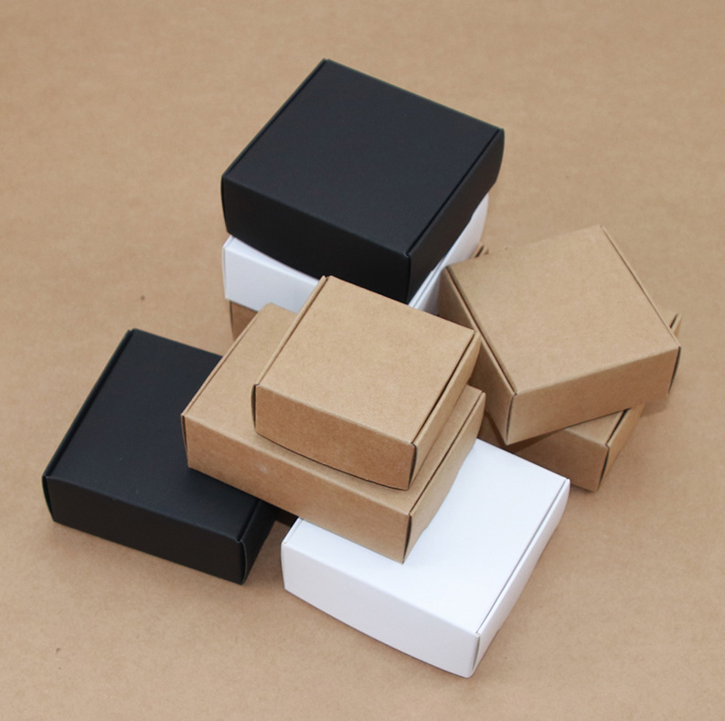 무지 미니 박스 선물 포장 상자 답례품 쿠키 비누 소형 종이 단상자 크라프트 1호 이미지 2
