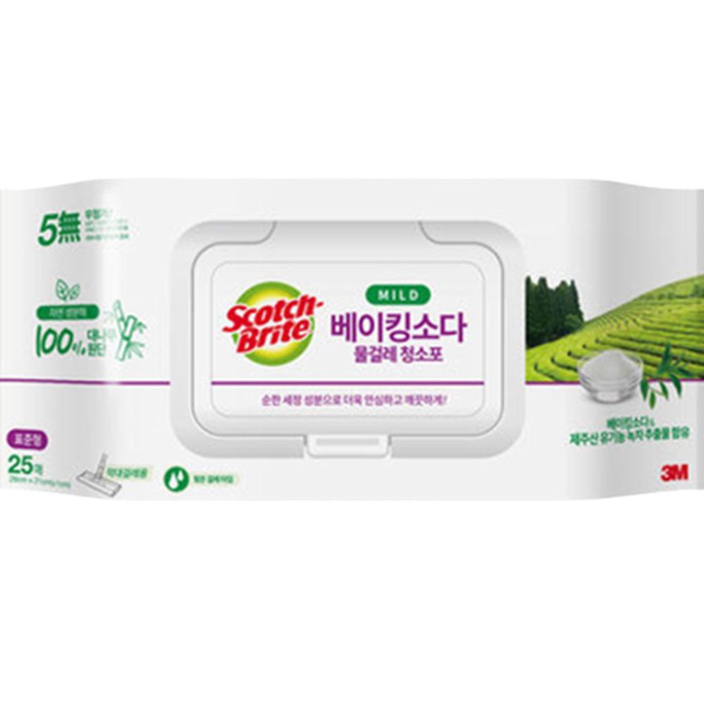 베이킹소다 바닥청소포 물걸레포 표준형 25매 280x210