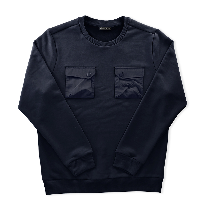 엑스코아 남자 맨투맨 티셔츠 긴팔 포켓 면티 남성 봄 가을 옷 선물 롱슬리브 - 상세 이미지 4