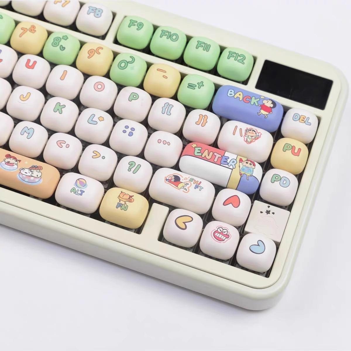 MOG 짱구 키캡 동글 몽글 키캡 DIY 커스텀 PBT 키캡 140키 - 상세 이미지 2