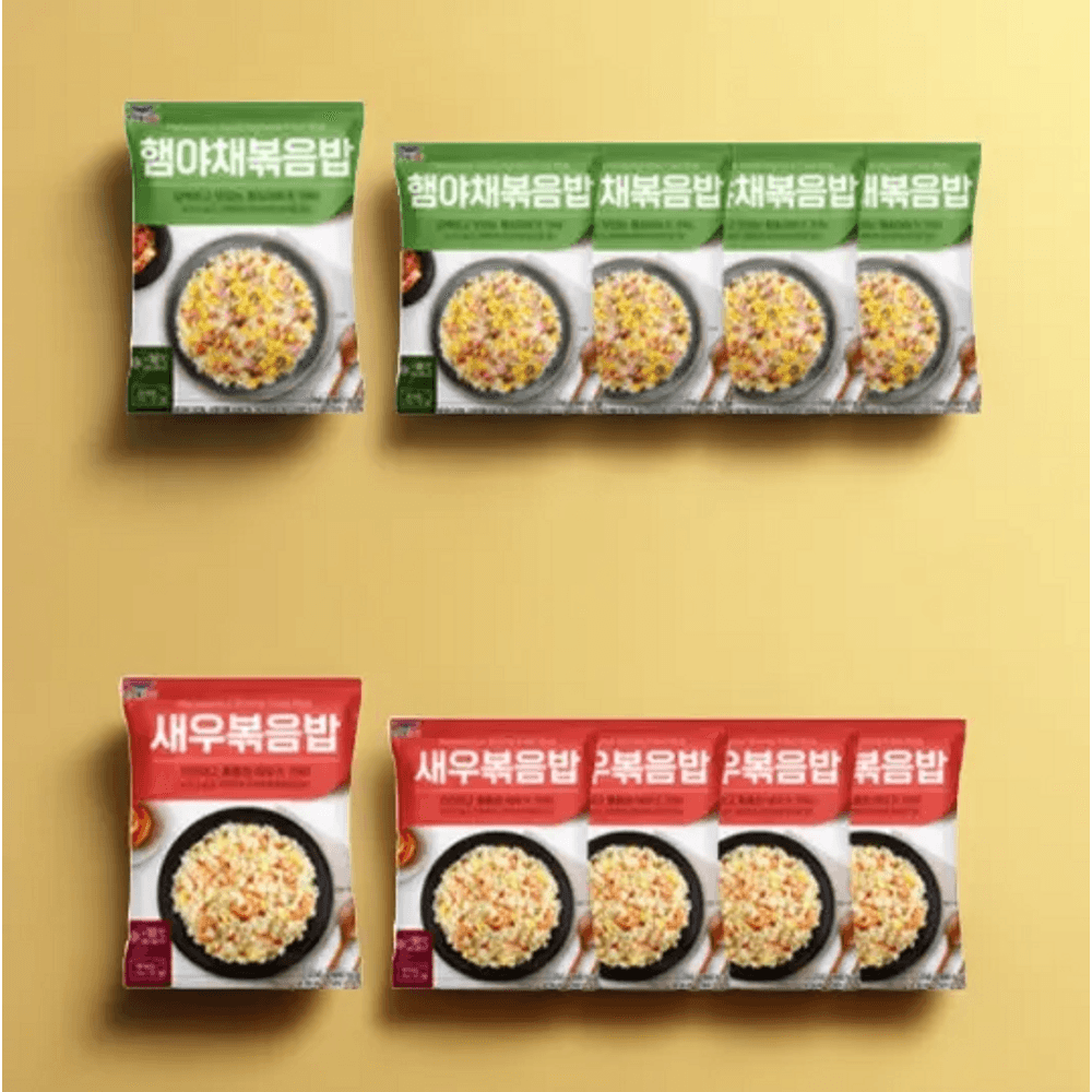 한우물 볶음밥 햄야채 새우 혼합 250g 10개 냉동볶음밥 간편식 간단 자취 요리 캠핑 : e-fun한세상