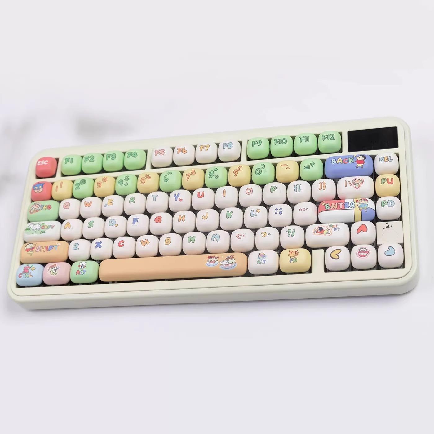 MOG 짱구 키캡 동글 몽글 키캡 DIY 커스텀 PBT 키캡 140키 - 상세 이미지 4