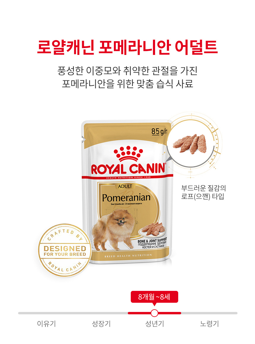 로얄캐닌 견종별 습식 포메라니안, 85g, 12개 - 상세 이미지 3