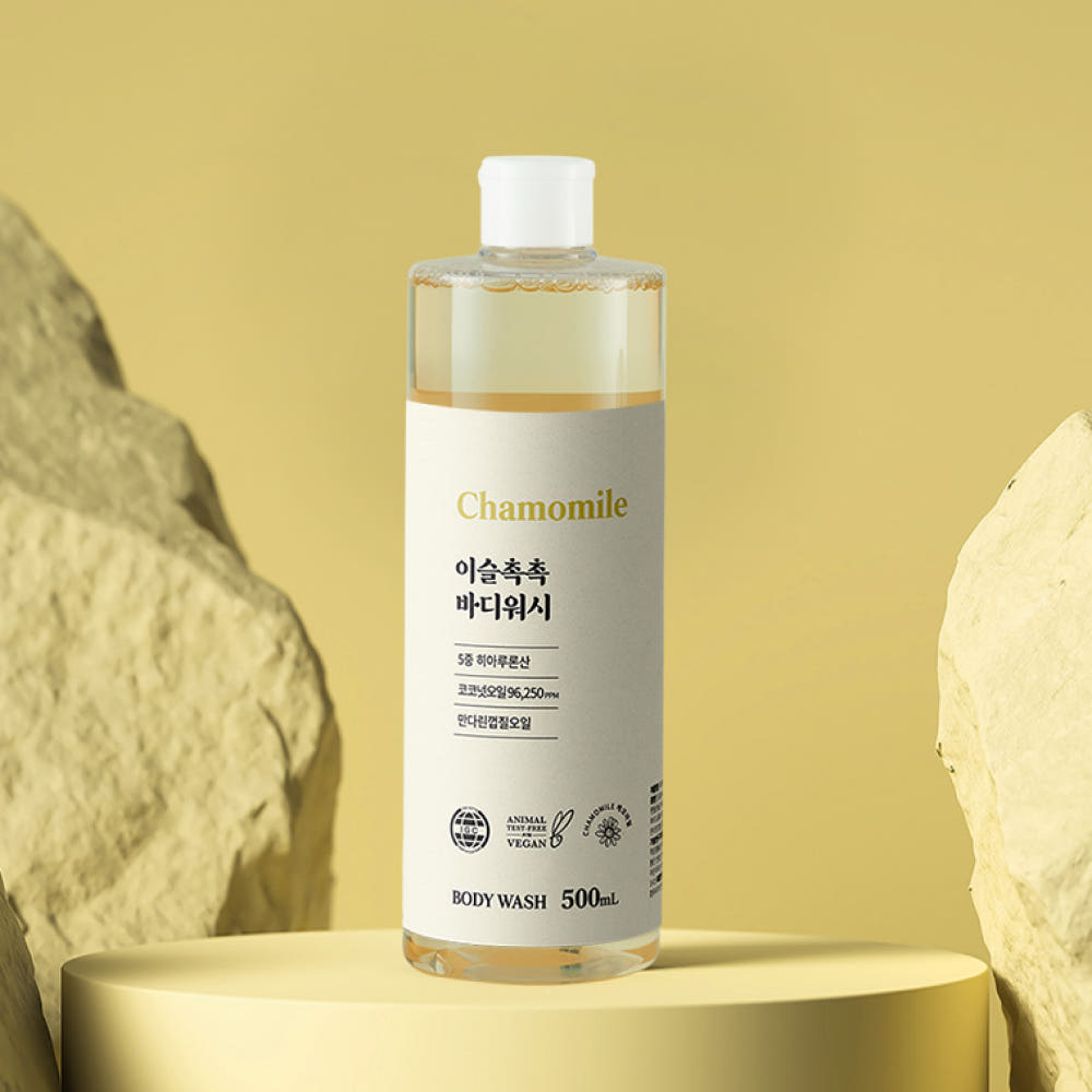 라라스노우 천연 대용량 올인원 바디워시 고보습 캐스틸솝 로즈마리 산들허브 500ml - 상세 이미지 3