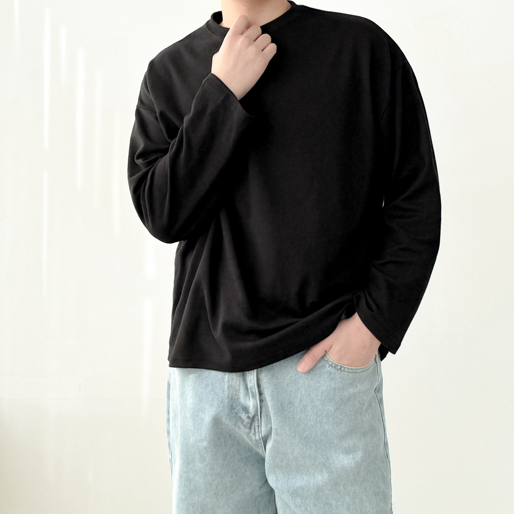 롱슬리브 남자레이어드티 긴팔티셔츠 남자흰티 이미지 8