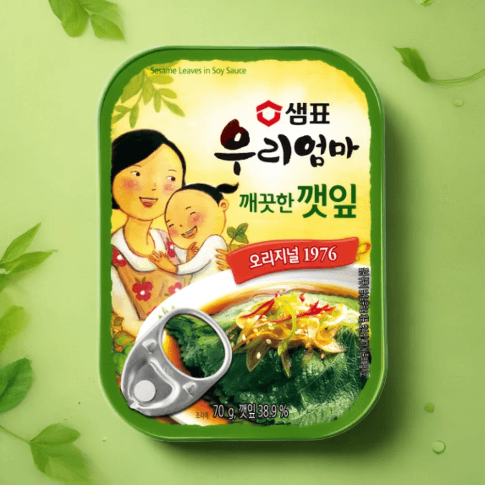 샘표 우리엄마 깻잎 70g 6개 간편 영양만점 밥반찬 밥도둑 : e-fun한세상