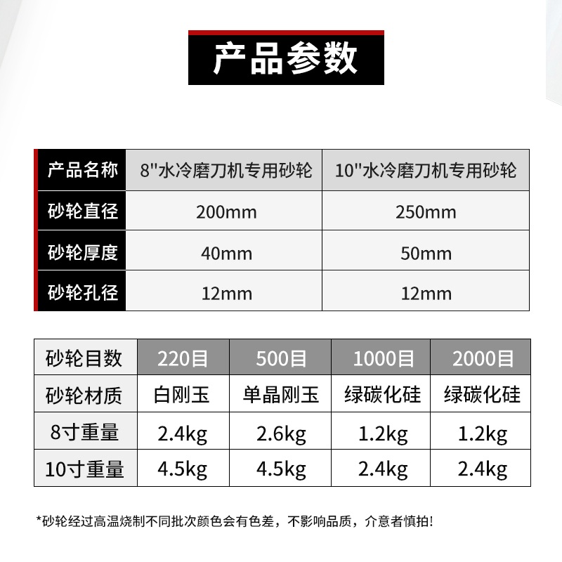 원형숫돌 칼갈이 그라인더 수냉식 연마석 특수 연삭 칼날 10인치 샤프너 - 상세 이미지 3