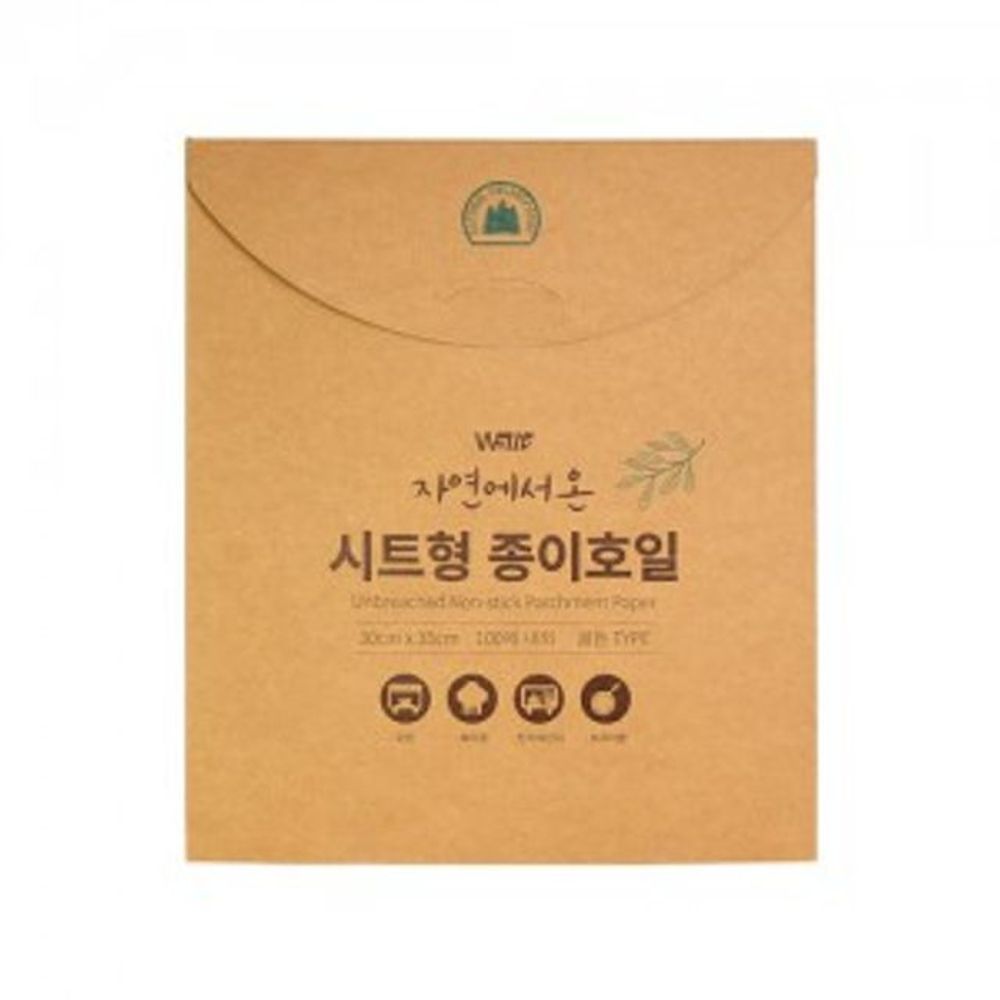 윌리스 호일 200매입 30x35 시트형 종이 호일 자연 페이퍼 : 지니 커머스