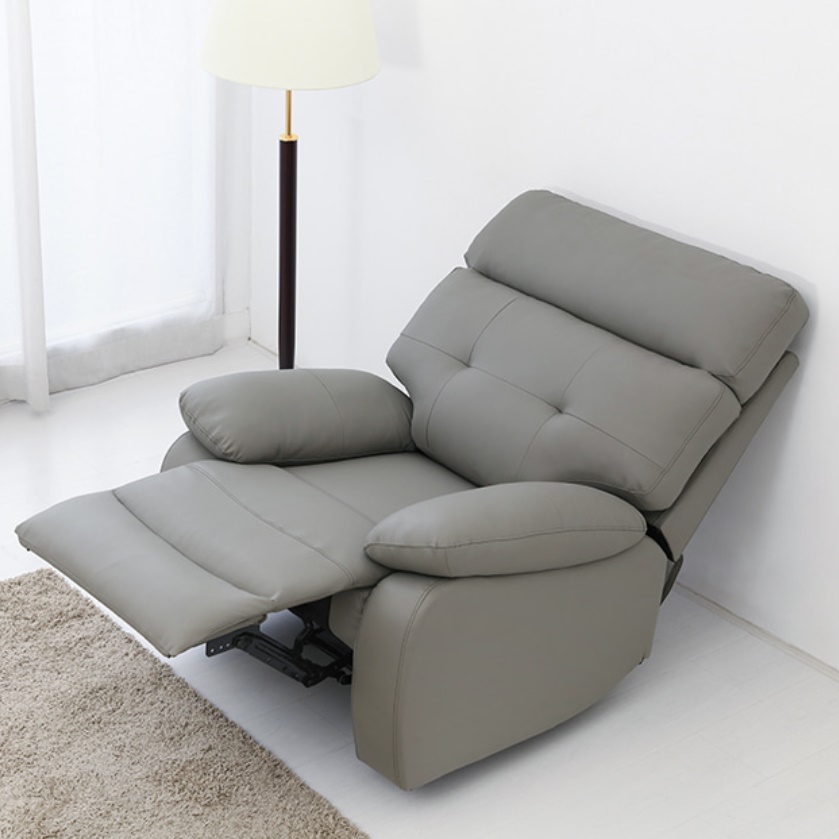 1인용 수동 리클라이너 가죽 1인 눕는 소파 수동식 리클라이너 소파