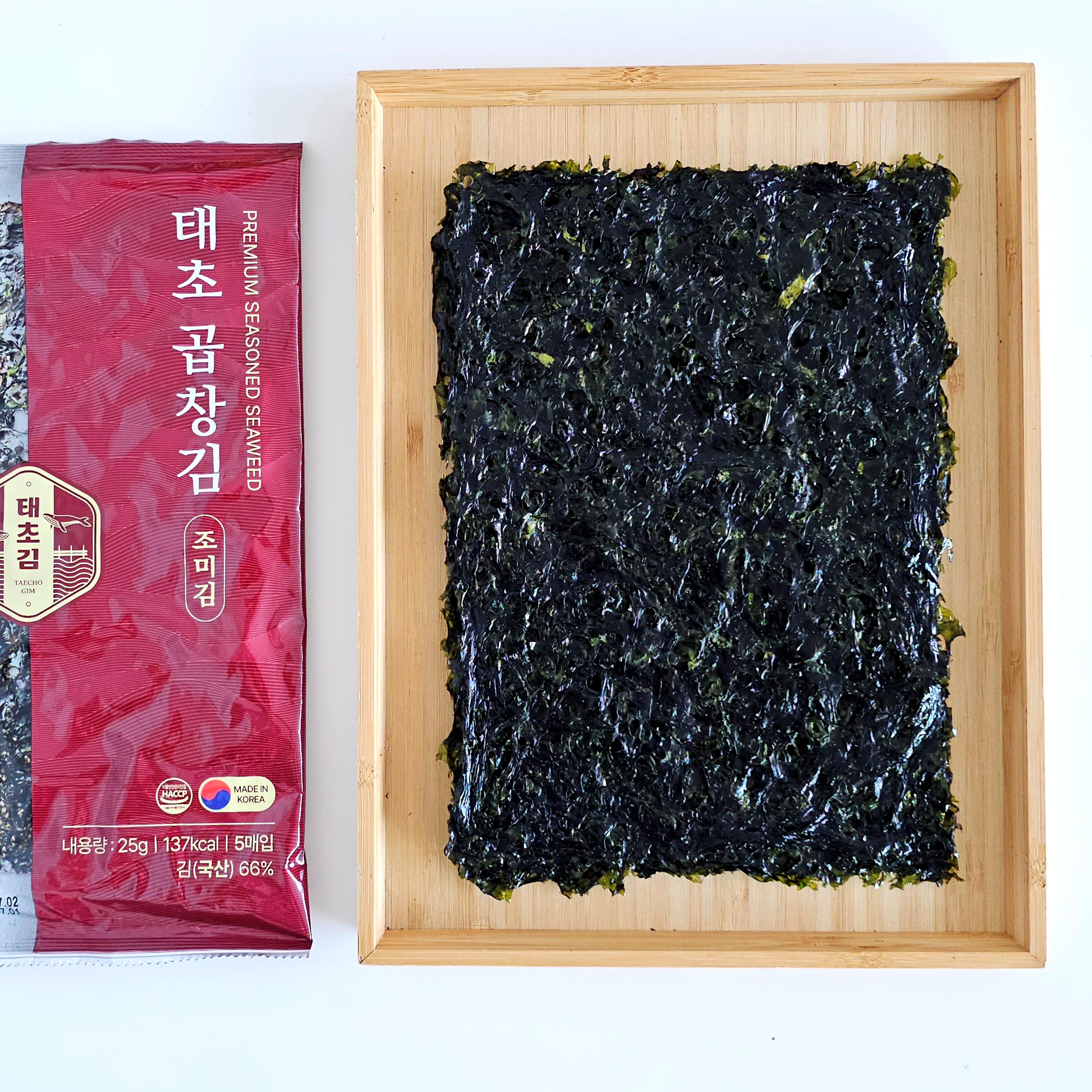 태초김 전장김 무조미 구운김+짭조름한 조미김 세트 구성 이미지 6