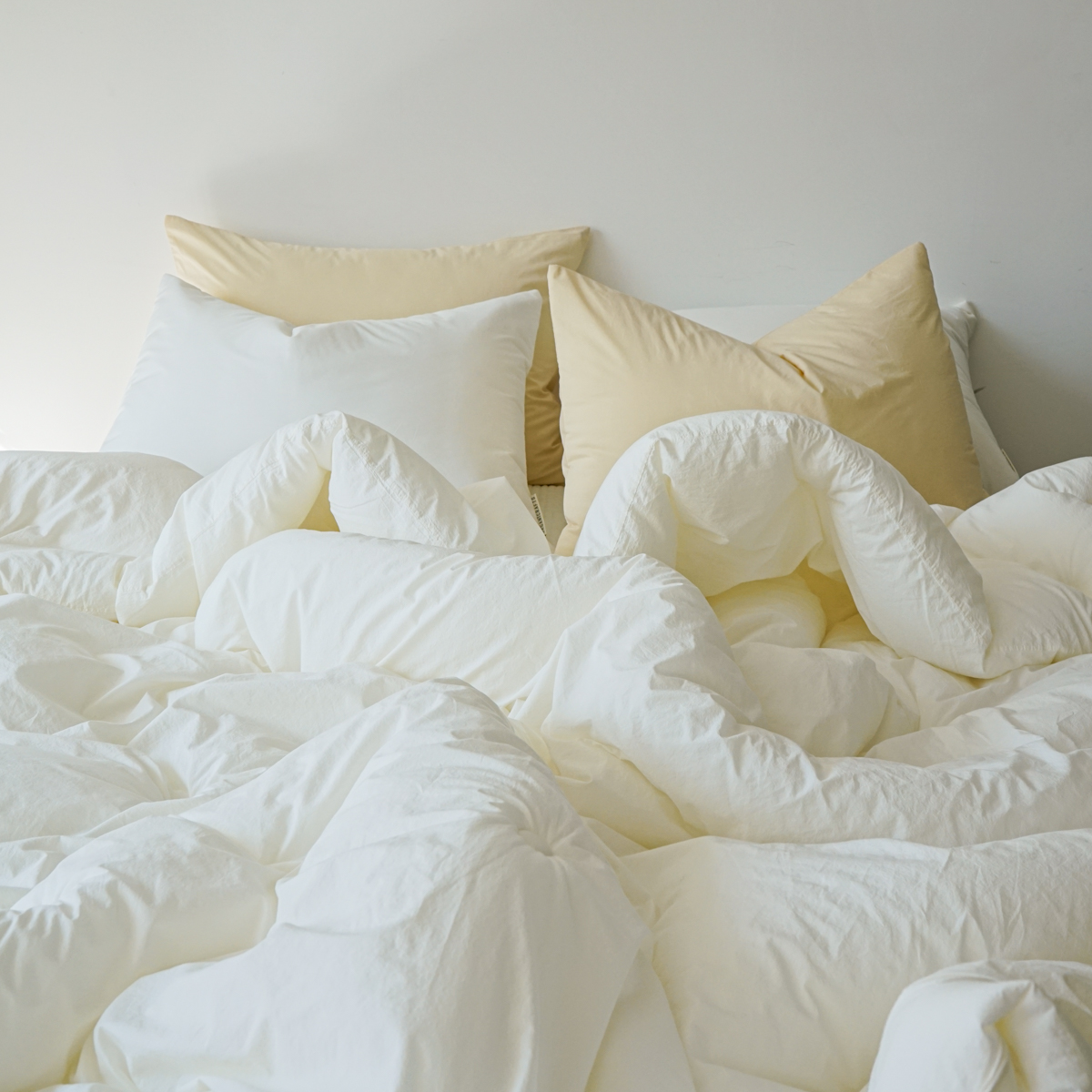 100수 소프트니스 고밀도면 알러지케어 침구 간절기 가을 이불 웜 화이트, SS(슈퍼싱글)