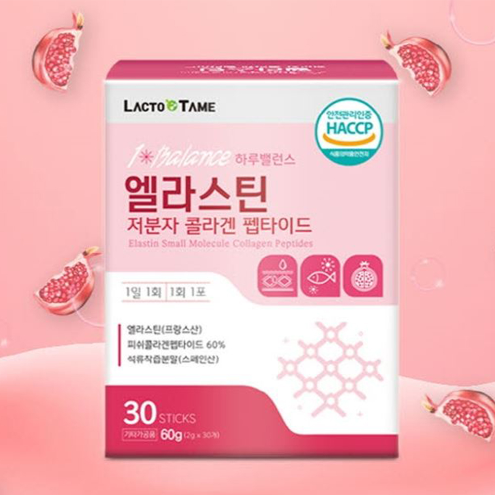 하루 밸런스 엘라스틴 30포 저분자 콜라겐 펩타이드 1개월분