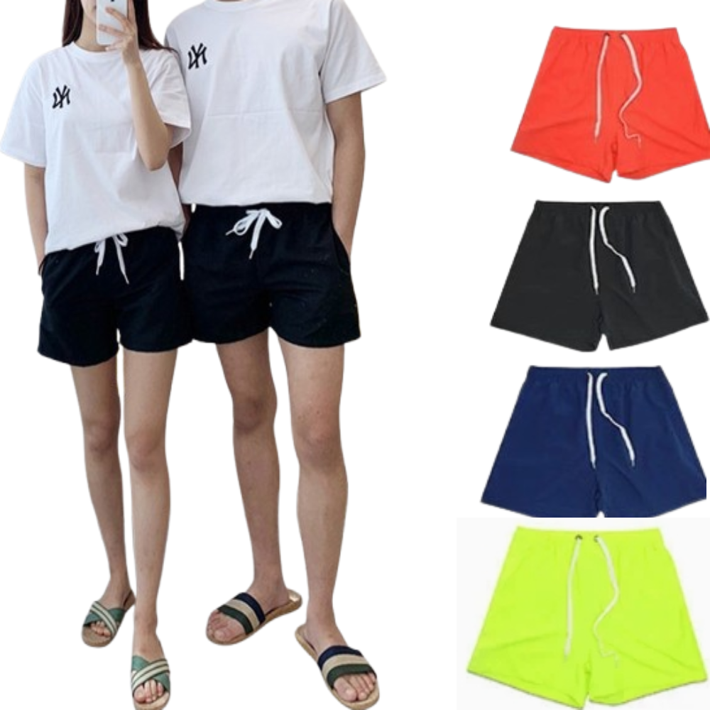 스티아즈 남자 반바지 시원한 여름 밴딩 데일리 쇼츠 커플 여성 트레이닝 운동복 펀한 바지 - 상품 이미지