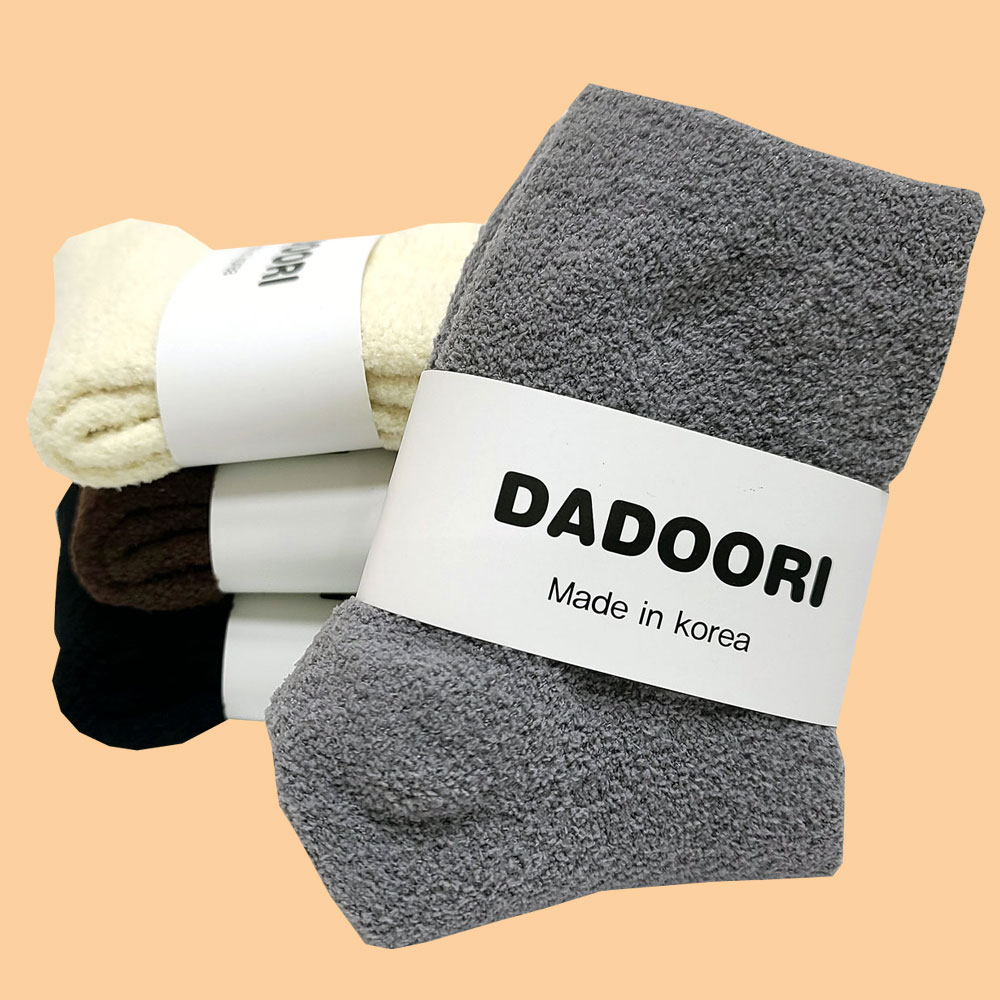 다두리 무압박 4켤레 수면양말 여성 사계절용