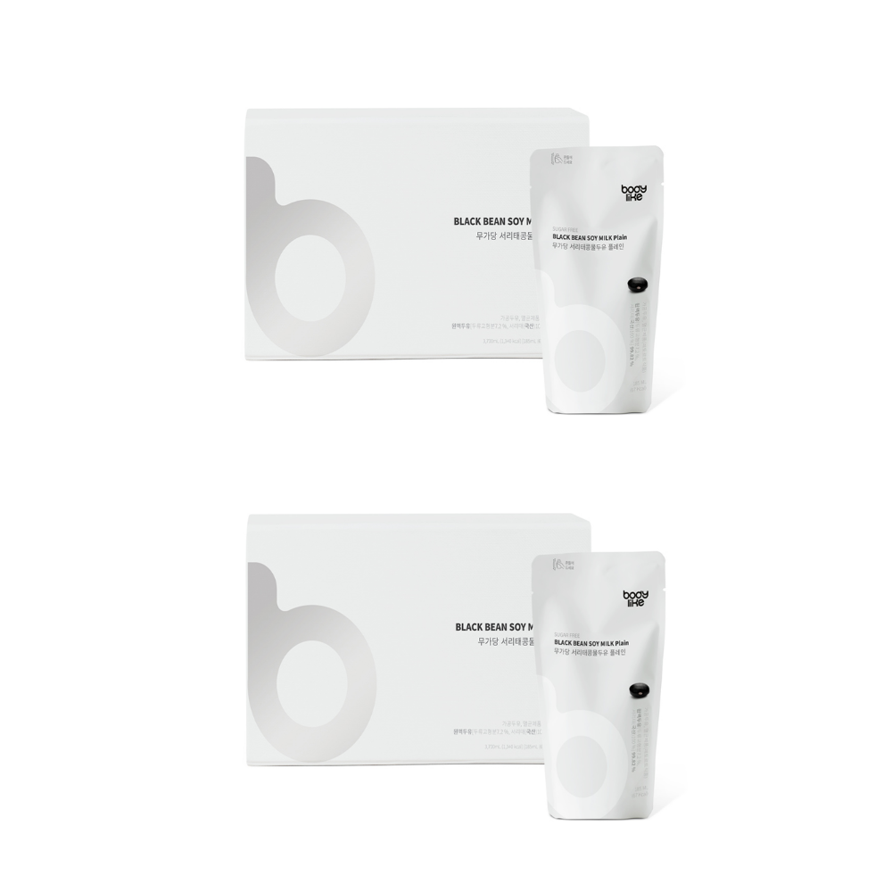 바디라이크 무가당 두유 1+1 서리태 콩물 검은콩 40개 고단백 임산부 국산콩 무첨가 아침