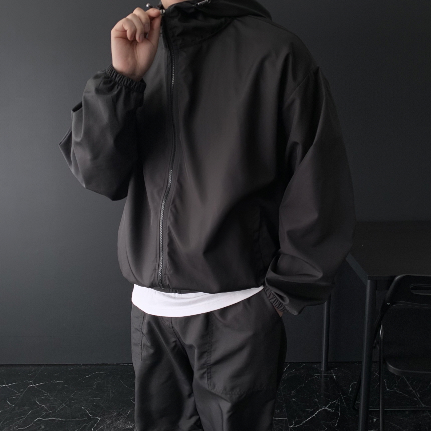 1+1 봄바람막이 얇은바람막이 윈드러너 우븐자켓 - 상세 이미지 2