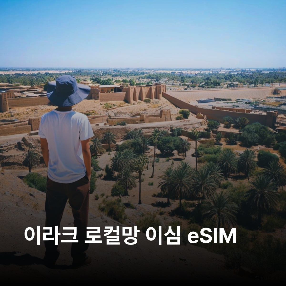 이라크 로컬망 이심 eSIM Korek Zain LTE 바그다드 모술 바스라 나자프 카르발라 바빌론 유적 우르 유적 하트라 사마라 유적 이심통 - 상품 이미지