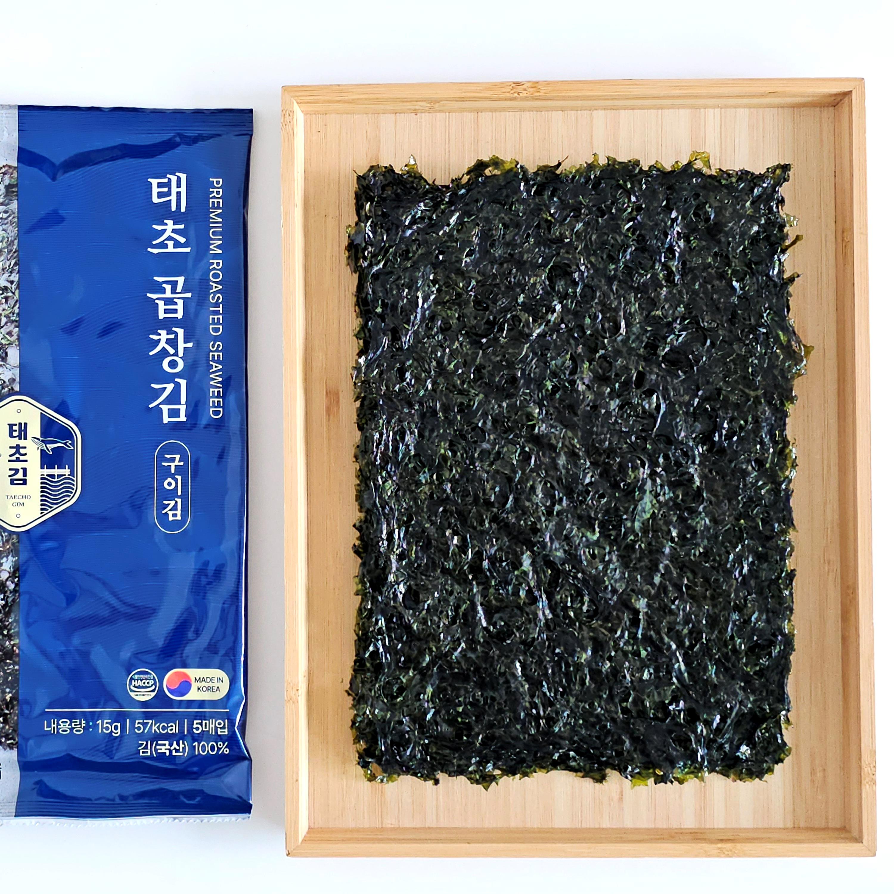 태초김 전장김 무조미 구운김+짭조름한 조미김 세트 구성 이미지 7
