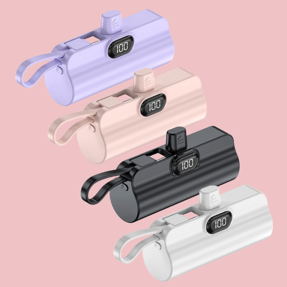 라쓰 일체형 도킹형 보조배터리 5000mAh C타입 8핀