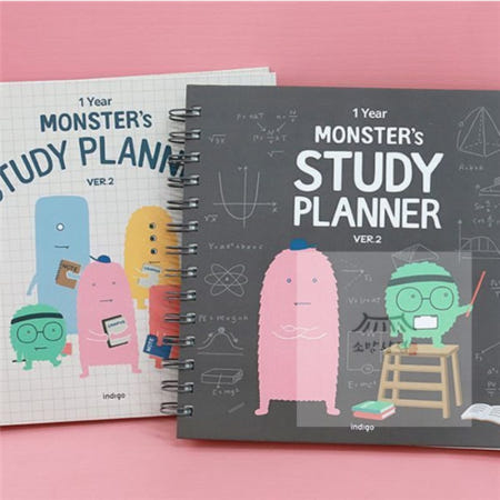 소망상점협력사 소망상회 몬스터 스터디 플래너 (1년용) ver2 스케줄수첩 공부방법 스케쥴노트 스케줄러