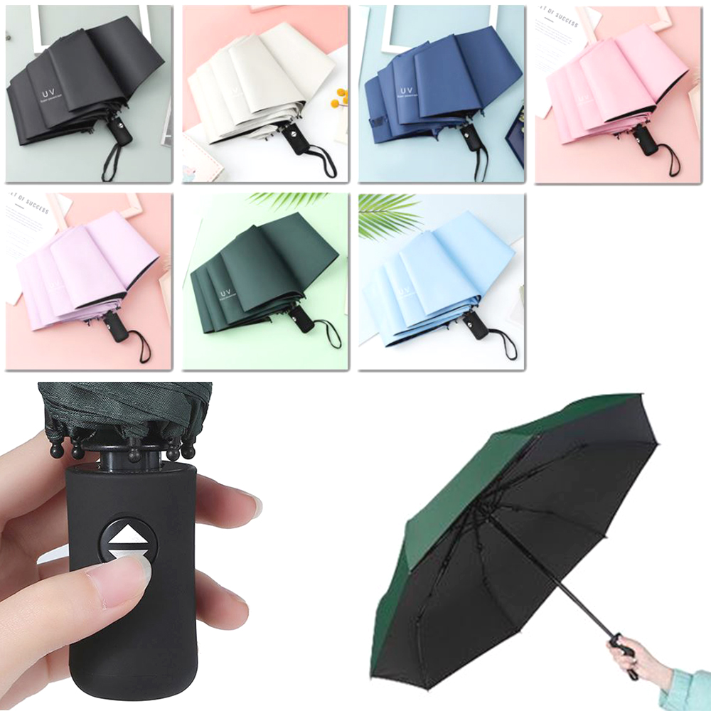 원터치 3단 자동우산 장마철 자외선차단 암막 방수 양산