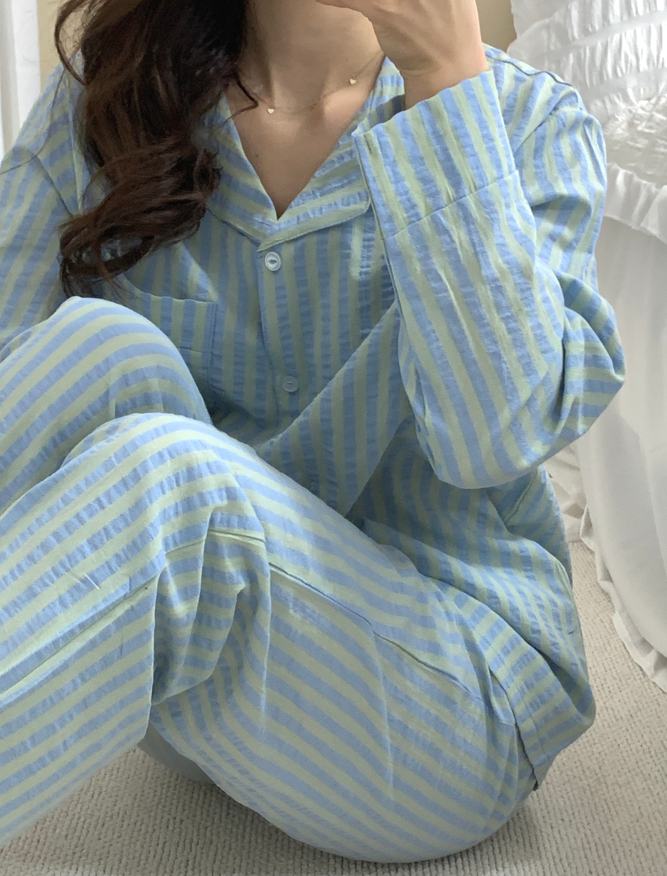 🎀[당일할인중,4사이즈]🎀 마이 프레셔스 제작 파자마세트 커플잠옷 빅사이즈 상세 이미지 48