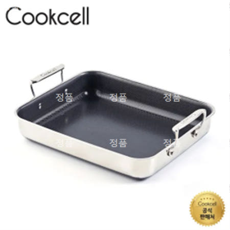 쿡셀 통3중 더블코팅 IH 사각멀티팬 32cm